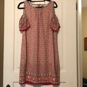 Cold shoulder floral print summer dress Max Studio